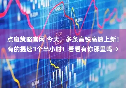 点赢策略官网 今天，多条高铁高速上新！有的提速3个半小时！看看有你那里吗→